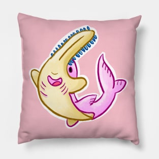 Cute Pink Sawfish Sawtooth Shark Pillow