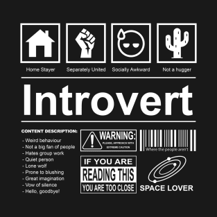 Introvert Label T-Shirt