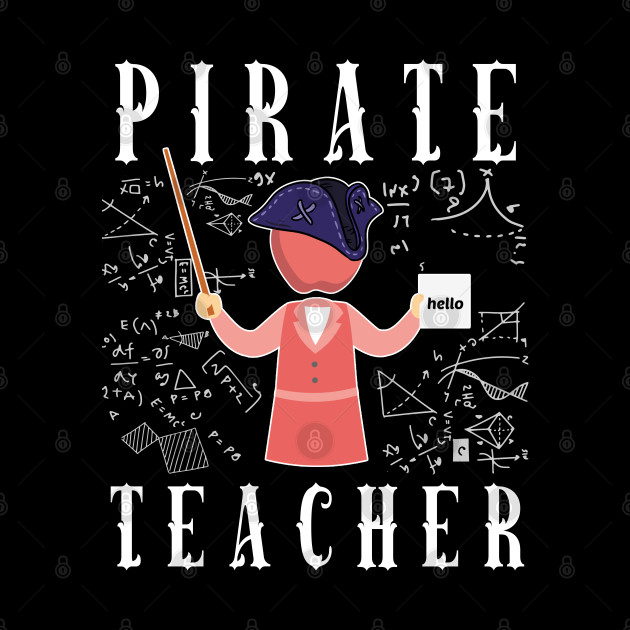 Womens Pirate Math Teacher Halloween Shirt Funny Apple & Hat - Math Teachers Gifts - Phone Case