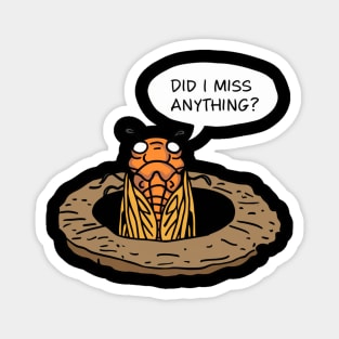 Funny Cicada Summer 2024 Cicada Did I Miss Anything Magnet