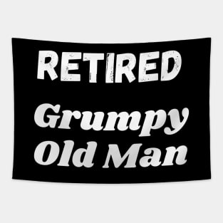 Retired Grumpy Old Man Tapestry