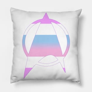 Intersex Starfleet Pride Pillow