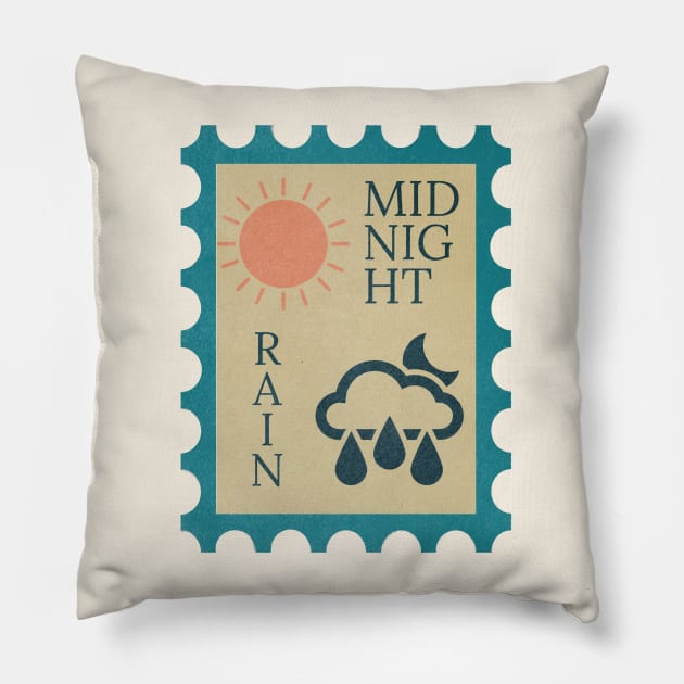 midnight rain Pillow by dogluvr