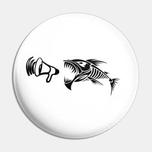 Fish Loudspeaker Pin