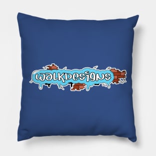 WalkDesigns Graffiti Logo Pillow