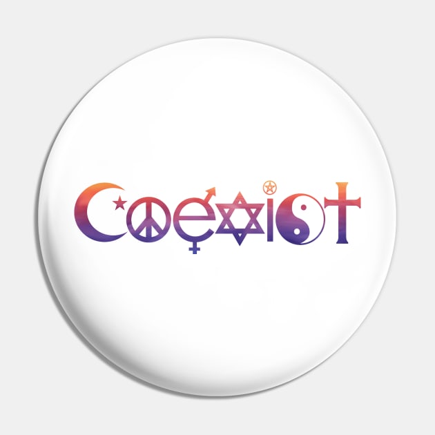 Coexist Pin by hcohen2000