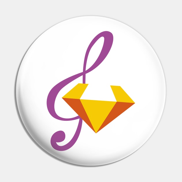 Adagio Dazzle cutie mark Pin by CloudyGlow