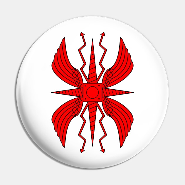 Imperial Roman Shield III. Scutum III (red) Pin by PabloDeChenez