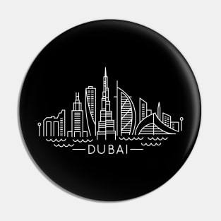 Dubai line art Pin