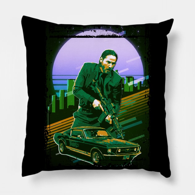 baba yaga the hitman Pillow by PrintstaBee