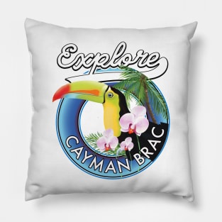 Cayman Brac Travel logo Pillow