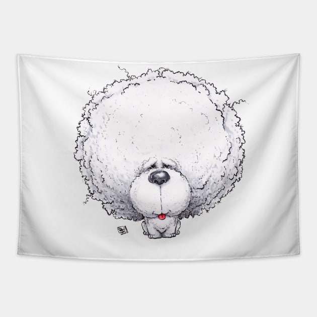 Bichon Frise Dog Tapestry by obillwon