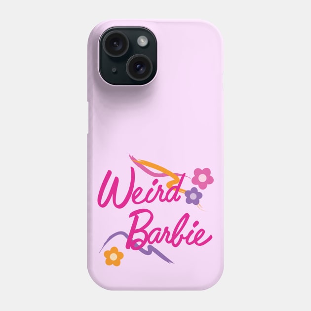 Weird Barbie Floral Phone Case by Emsimonsen