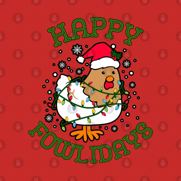 Happy Fowlidays by PicklePrintables