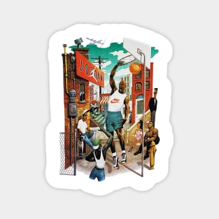 90s Jordan Basketball Look Classic Magnet