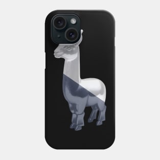 cool llama (Blue and White) Phone Case