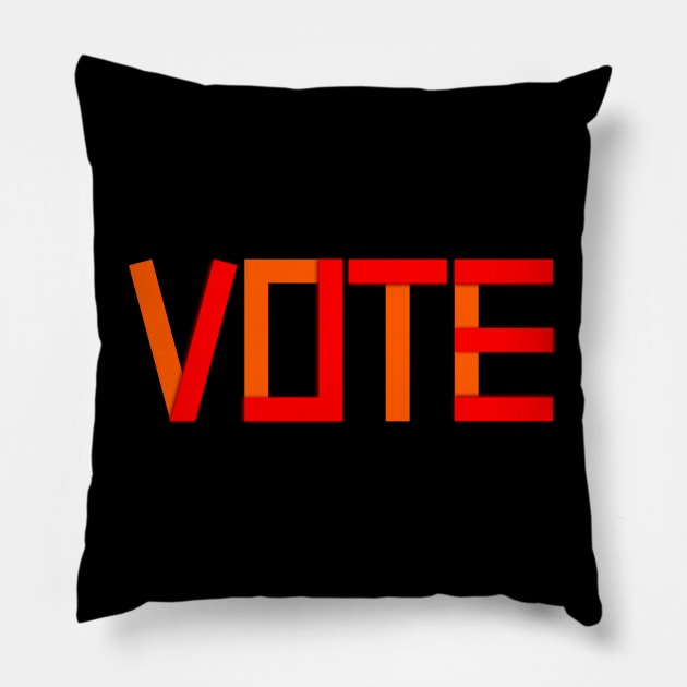 Vote - 02 Pillow by SanTees