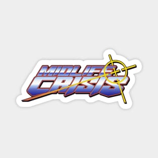 Midlife Crisis Video Game Logo Magnet