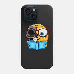 Nerd Reading Zombie Emoji Phone Case