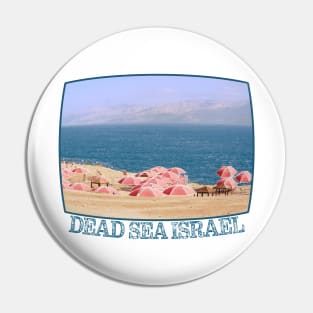 Israel, Dead Sea. Beach Umbrellas Pin