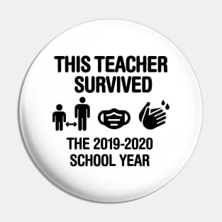 This teacher survived the 2020 school year Corona teacher gift idea Pin