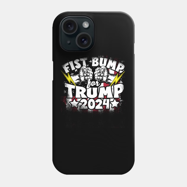 Trump 2024 Fist Bump For Trump Phone Case by screamingfool