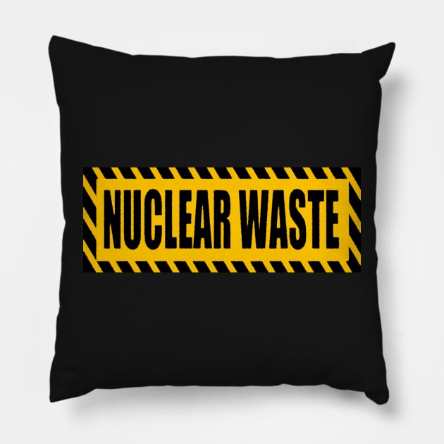 Nuclear Waste Pillow by  The best hard hat stickers 