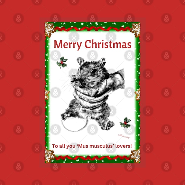 Mouse xmas card by AllansArts