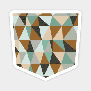 Pocket - IRREGULAR TRIANGLES OCHRE Magnet