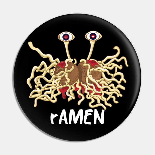 sår Stolpe tofu rAMEN Flying Spaghetti Monster pastafarianism Skeptic Atheist - Atheism -  Pin | TeePublic