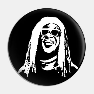 Stevie Wonder sunglass pop art Pin