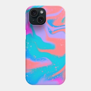 Neon swirls Phone Case