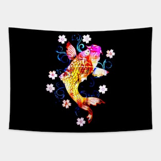 Beautiful Koi Pattern Tapestry