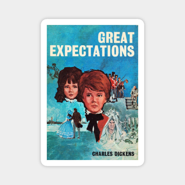 Great Expectations Charles Dickens Vintage Book Cover Great