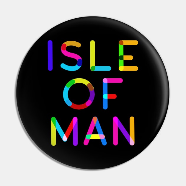 Colorful Isle of Man UK Pin by Alex Bleakley