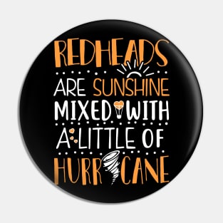 Redheads are Sunshine Pin