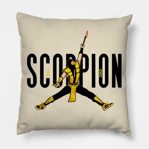 AIR SCORPION Pillow by cabelomaluco
