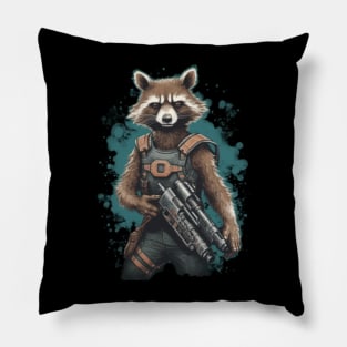 rocket raccoon Pillow