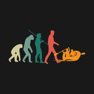 Vintage Retro Rafting evolution T-Shirt