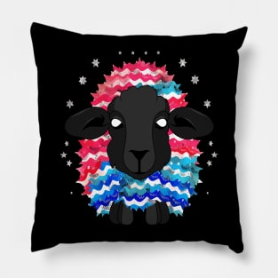 Patriotic Sheep Pillow