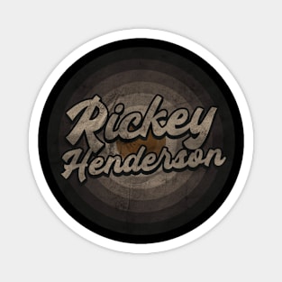 RETRO BLACK WHITE - Rickey Henderson Magnet