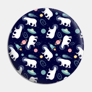 Polar Bears in Space Pin