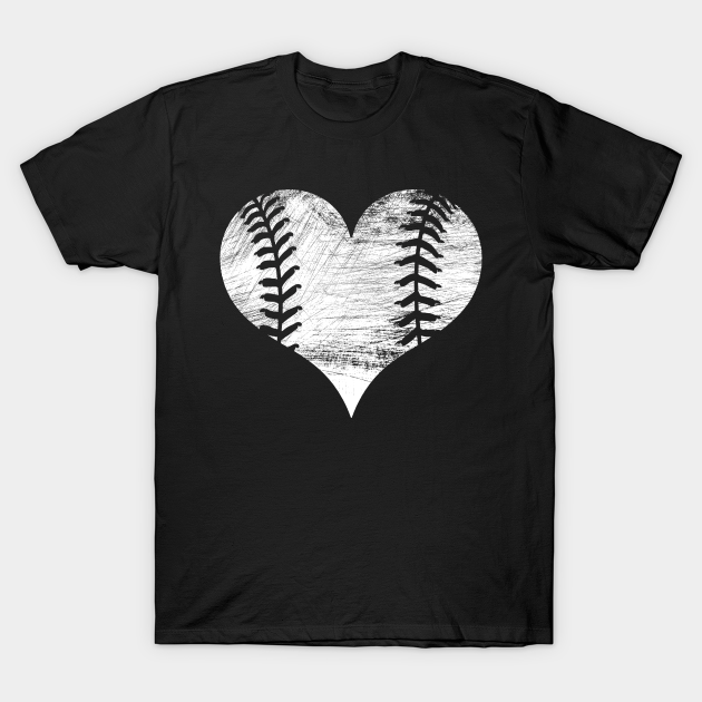 Discover Baseball Heart Cute Graphic Tee Shirts - Baseball - T-Shirt