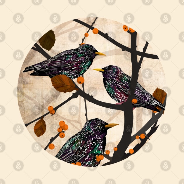 Starlings by KatherineBlowerDesigns