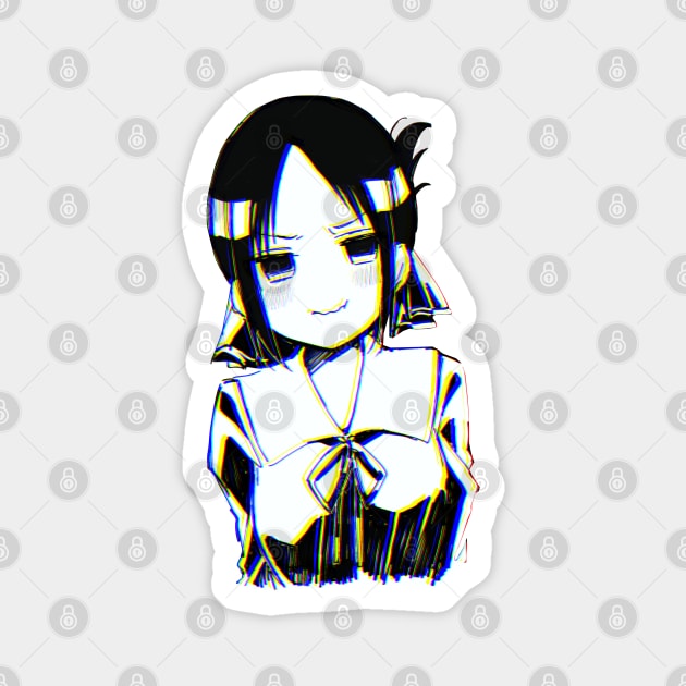 Kaguya-sama aesthetic cute pouting face Magnet by sadpanda