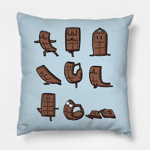 Chocolate Yoga Pillow by huebucket