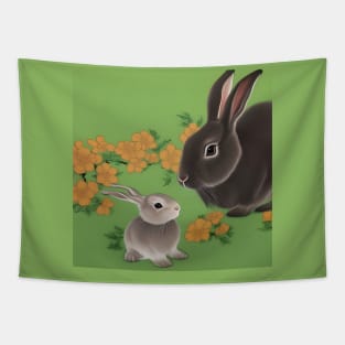 Rabbit and Kit Tapestry