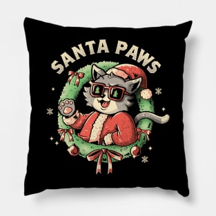 Santa Paws Ugly Sweater by Tobe Fonseca Pillow