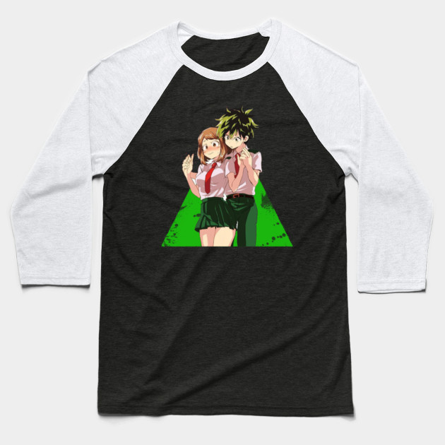 Midoriya With Uraraka Love Fan Art My Hero Academia Baseball T