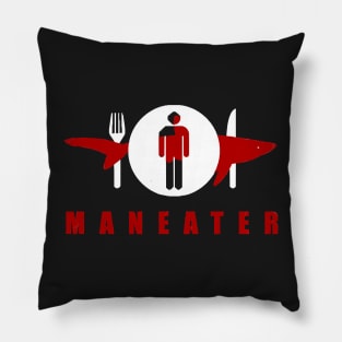 Maneater Fork and Knife Pillow